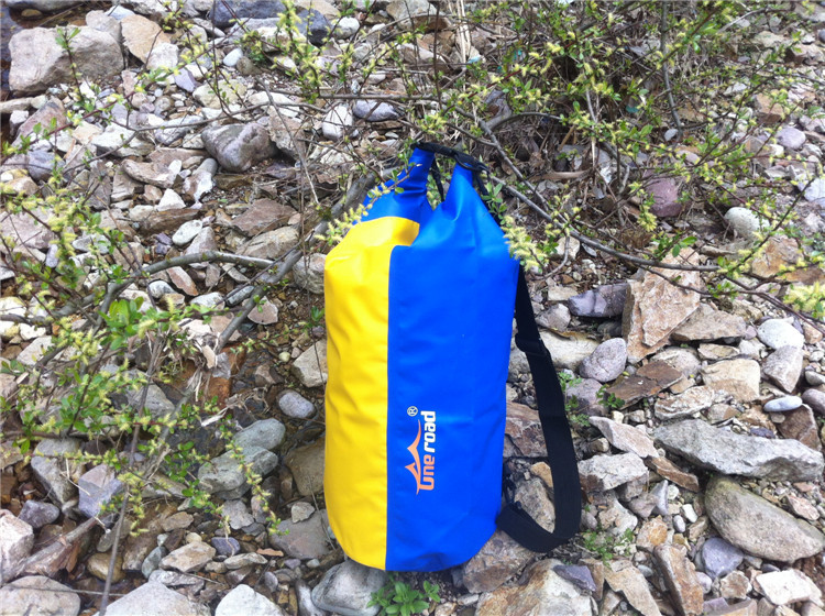 户外休闲双肩背夹网布防水袋25L 户外旅行漂流游泳防水袋防水包